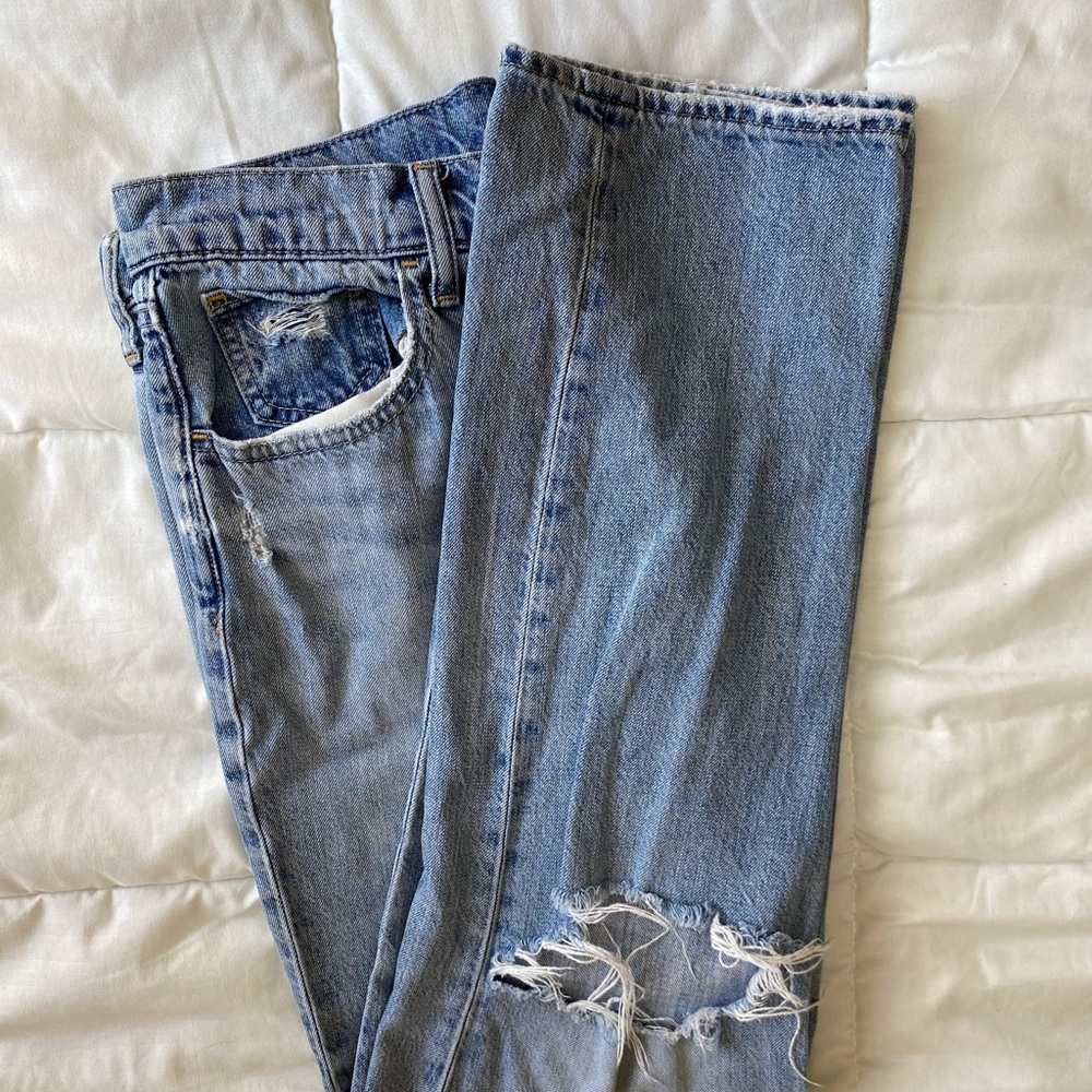 Gap 1969 Sky High Straight Leg Boyfriend Jeans